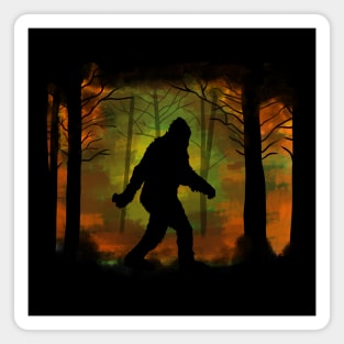 The Sasquatch in The Woods Magnet